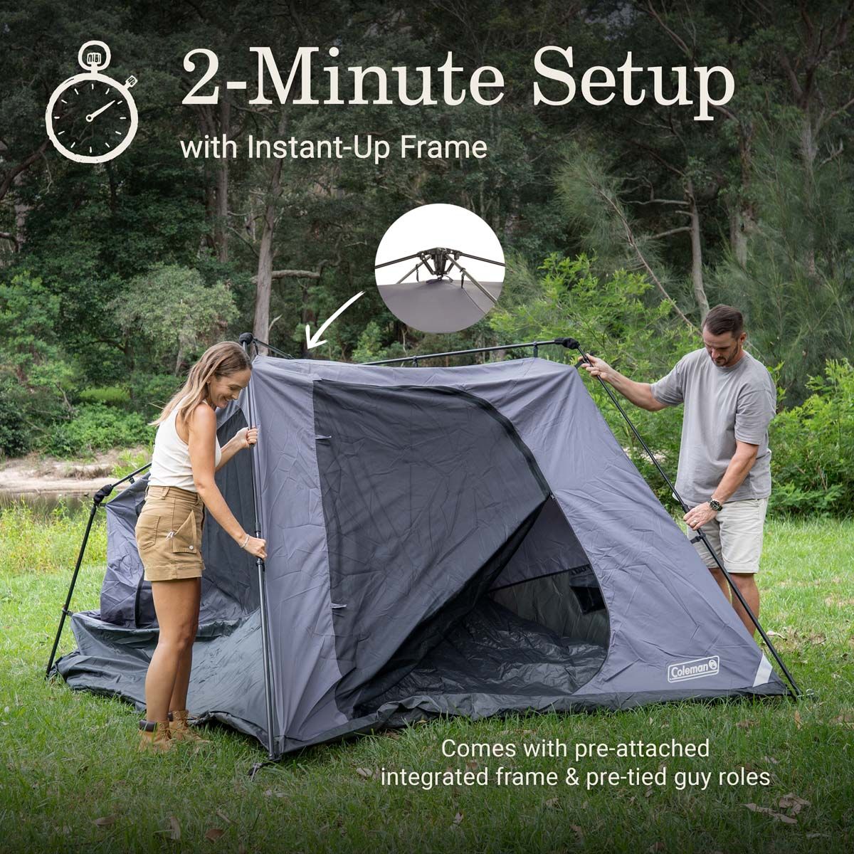 Coleman Darkroom Instant Tent 4 Person, , bcf_hi-res