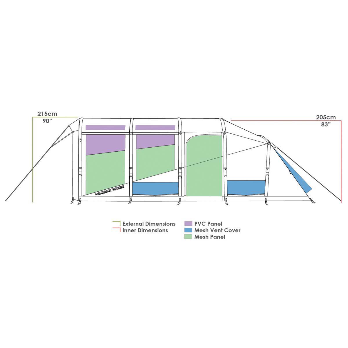 Zempire Evo TL V2 Air Tent, , bcf_hi-res