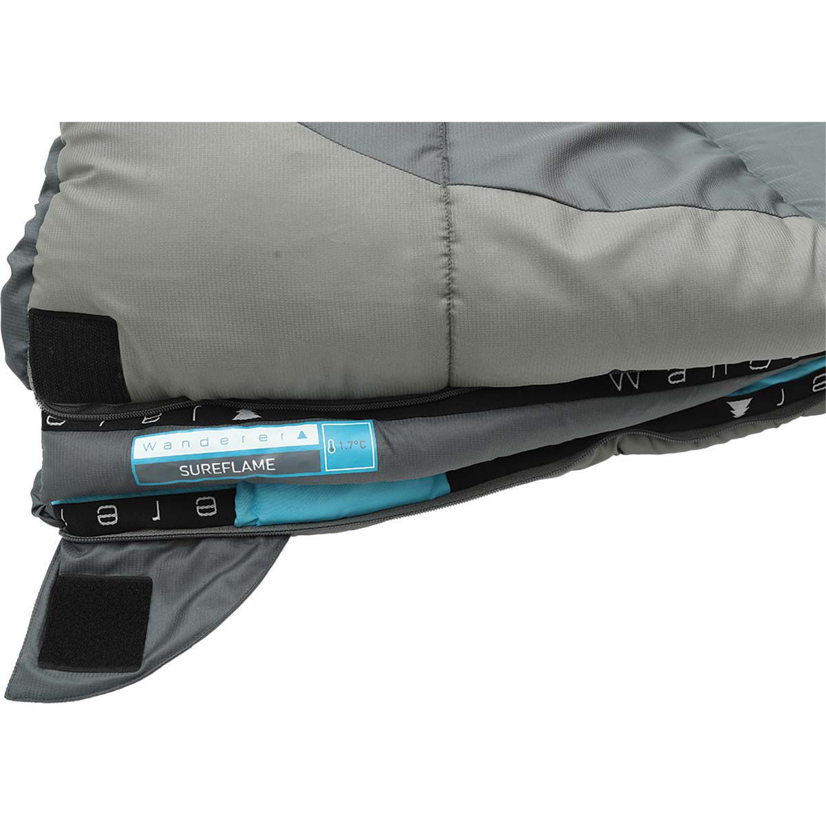 Wanderer SureFlame 1.7&deg;C Camper Sleeping Bag, , bcf_hi-res