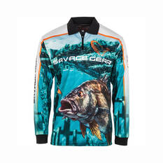 Savage Gear Men's Bream Fishing Shirt Blue M, Blue, bcf_hi-res