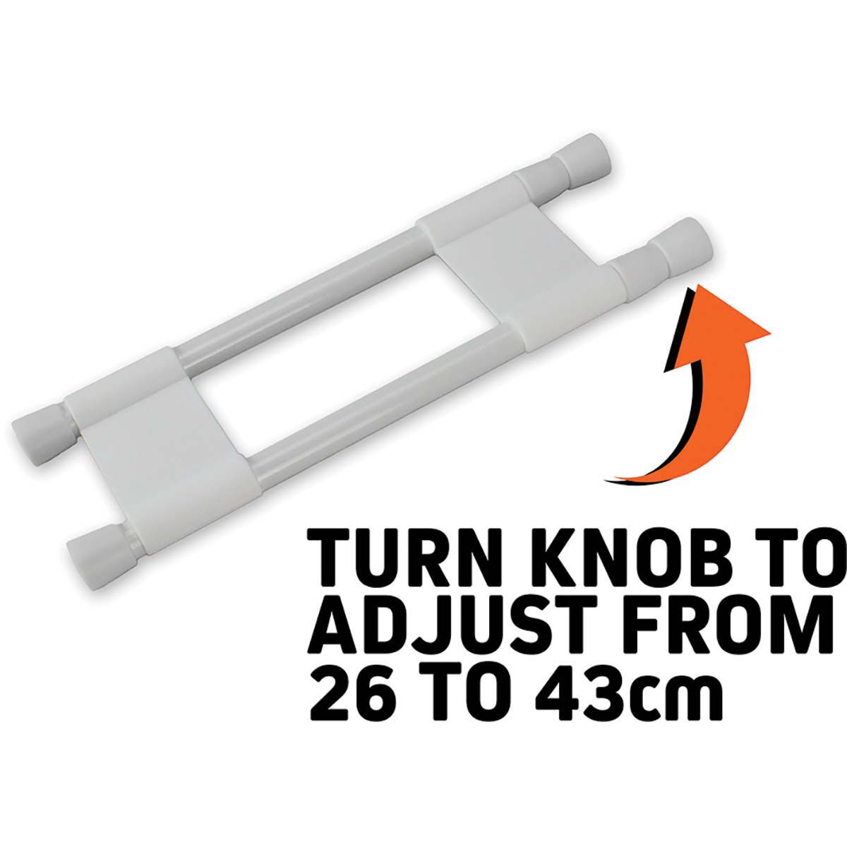 Explore Caravan & RV Double Fridge Bar 26-43cm, , bcf_hi-res