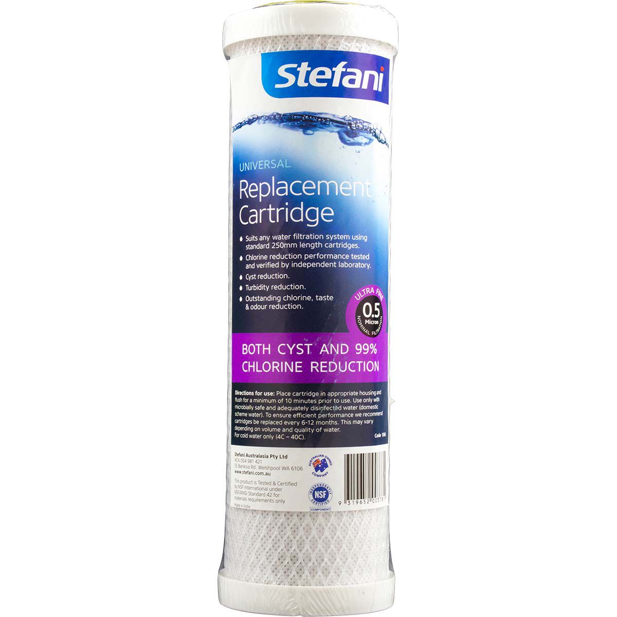 Stefani Carbon Filter 0.5 Micron 250mm, , bcf_hi-res