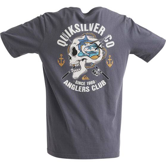 Quiksilver Youth Anglers Club Short Sleeve Tee, Smoke, bcf_hi-res