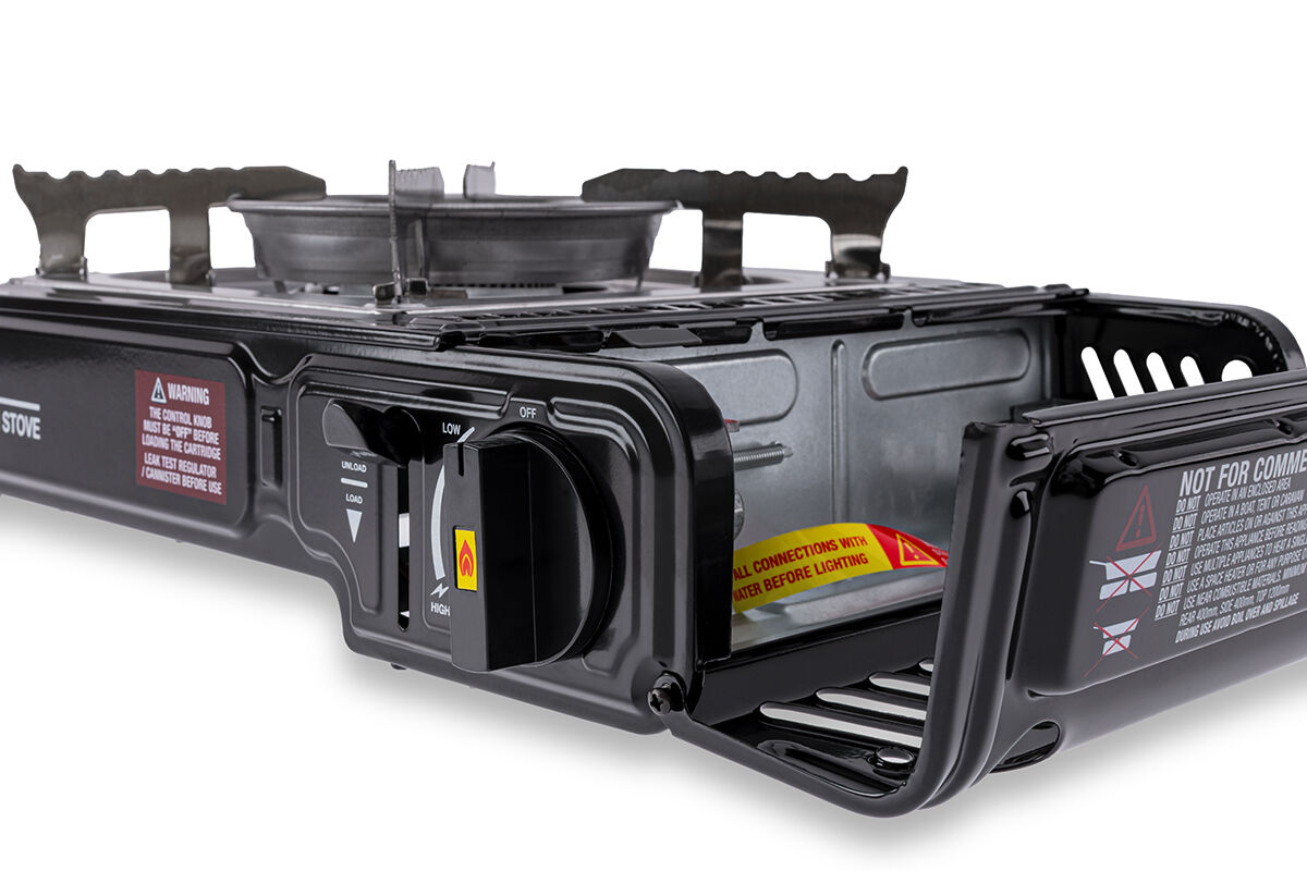 Gasmate Travelmate II Butane Stove with Hotplate, , bcf_hi-res