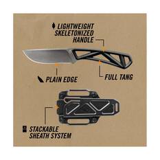 Gerber Exo Mod Fixed Blade Drop Point Knife Black, , bcf_hi-res