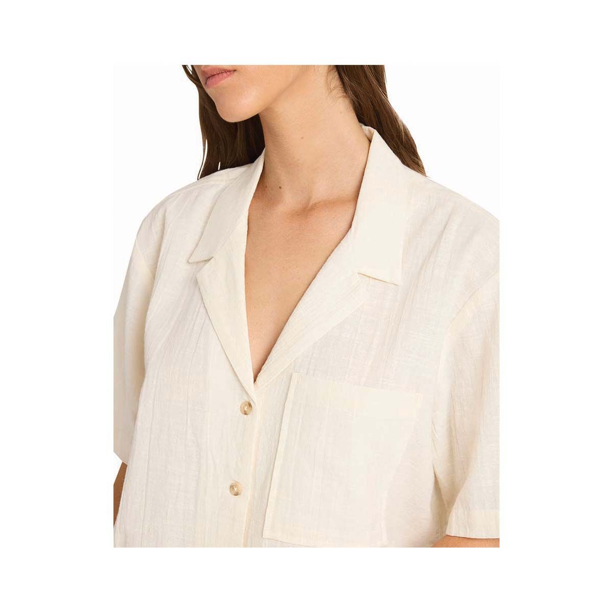 Quiksilver Women&rsquo;s Serene Short Sleeve Tee, Birch White, bcf_hi-res