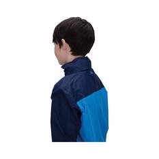 Macpac Kids' Rain Pack-It Jacket, Naval Academy/ Ibiza Blue, bcf_hi-res