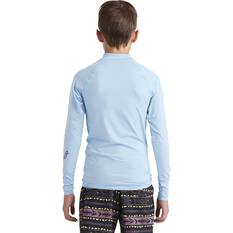 Quiksilver Youth Long Sleeve Rashie Blue 16, Blue, bcf_hi-res