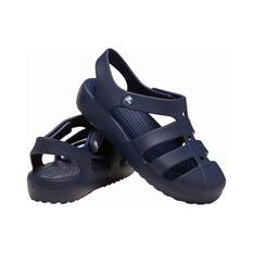 Crocs Kids’ Classic Fisherman Sandals, Navy, bcf_hi-res