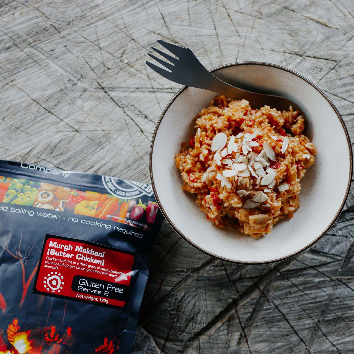 Outdoor Gourmet Company Butter Chicken Freeze Dried Food 2 Serves, , bcf_hi-res