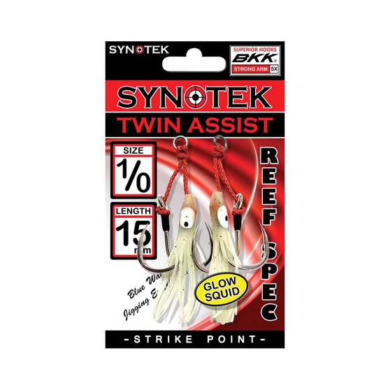 Synotek Twin Assist Hooks 1/0 1.5cm Full Glow