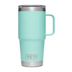 YETI® Rambler® 20 oz (591ml) Travel Mug with Stronghold™ Lid Seafoam, Seafoam, bcf_hi-res