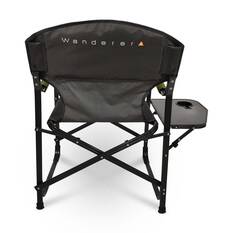 Wanderer Lightweight Directors Chair with Side Table 135kg, , bcf_hi-res