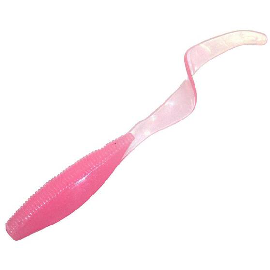ZMan StreakZ CurltailZ Soft Plastic Lure 5in 4 Pack Pink Glow, Pink Glow, bcf_hi-res