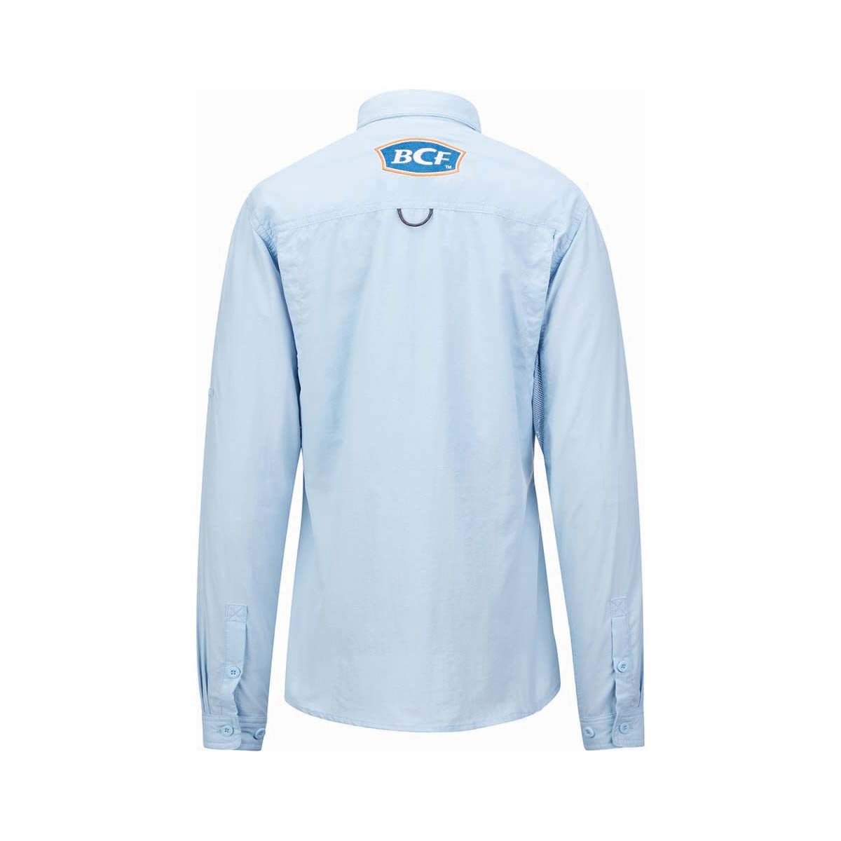 BCF Women&rsquo;s Long Sleeve Fishing Shirt, Blue, bcf_hi-res