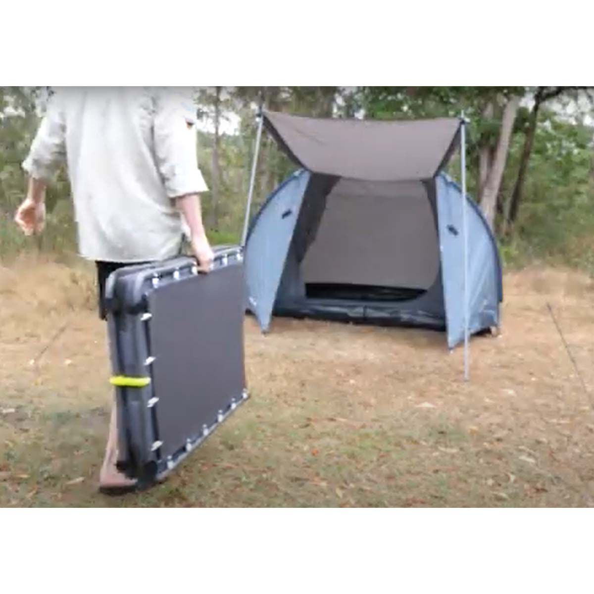 Wanderer Spring Folding Mattress Stretcher Single BCF