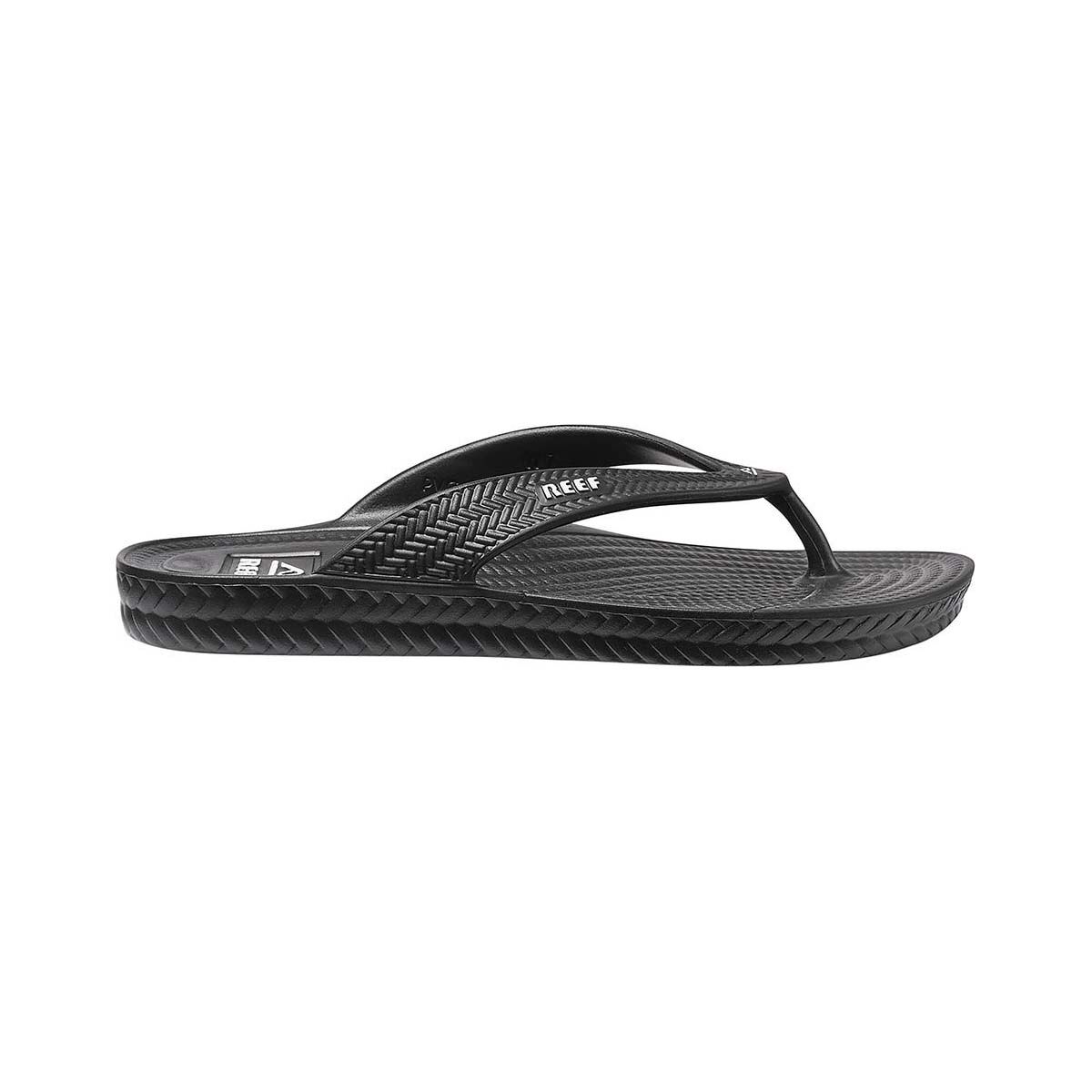 REEF Women&rsquo;s Water Court Thongs Black 6, Black, bcf_hi-res