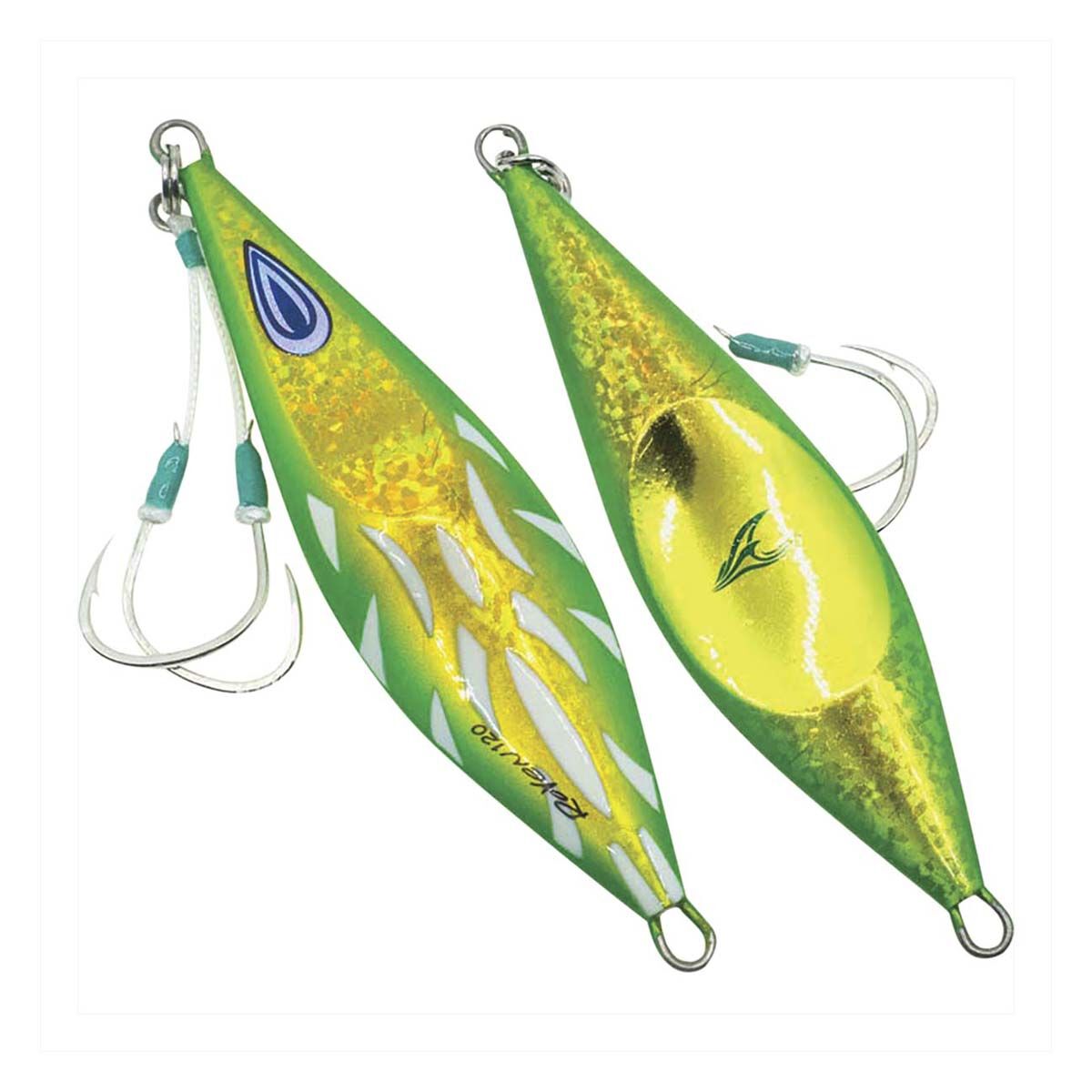 Ocean's Legacy Roven Rigged Jig Lure 90g Green Gold, Green Gold, bcf_hi-res