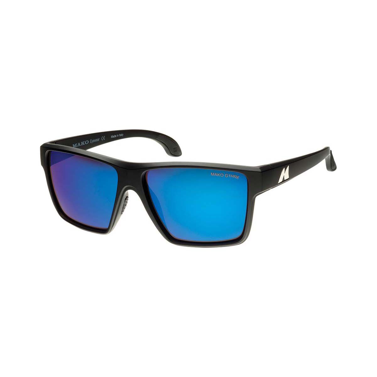 MAKO Cast 9611 HD Infrared Polarised Sunglasses Matte Black with Grey Lens Brown / Blue, Brown / Blue, bcf_hi-res