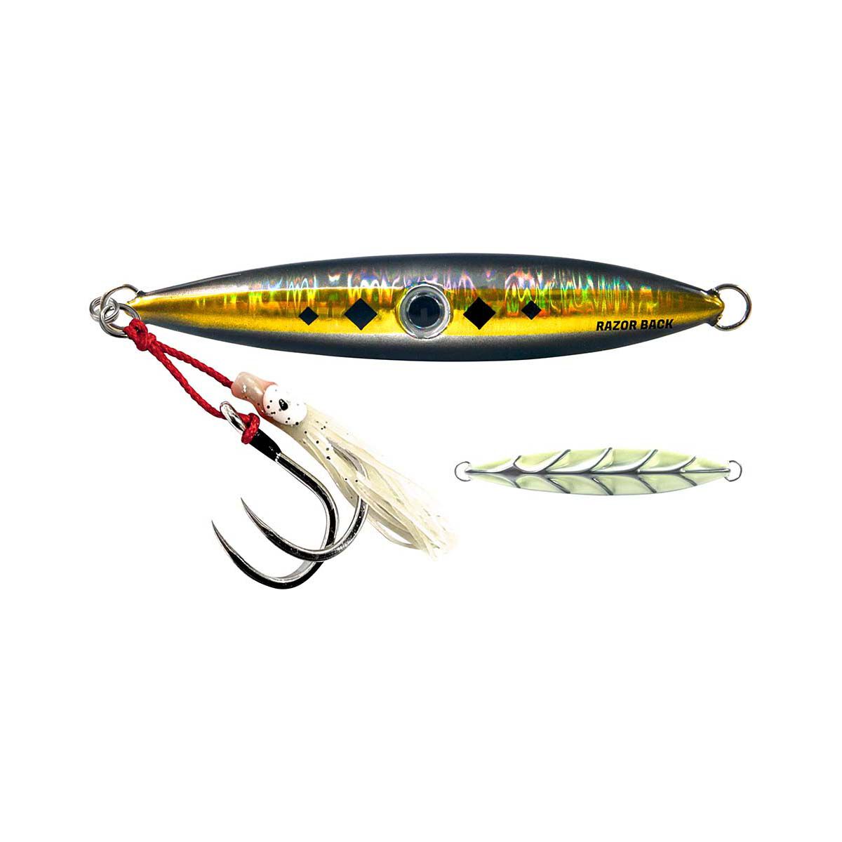 Synotek Razor Back Jig Lure 150g Gold Black, Gold Black, bcf_hi-res