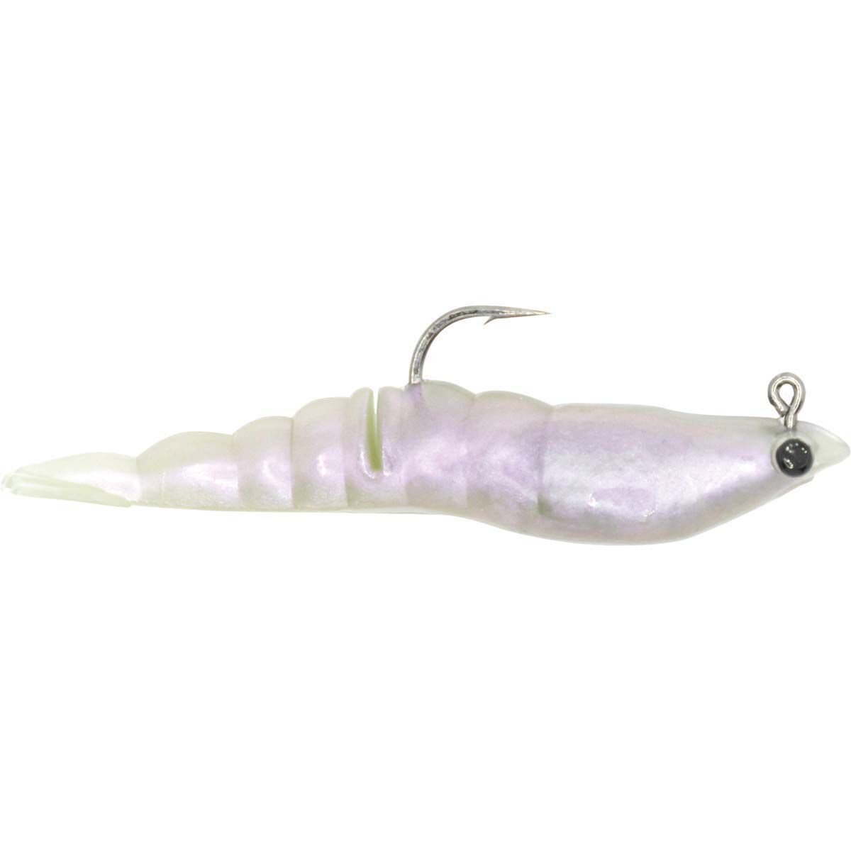 MMD Soft Prawn Medium Soft Plastic Lure 70mm Pearl, Pearl, bcf_hi-res