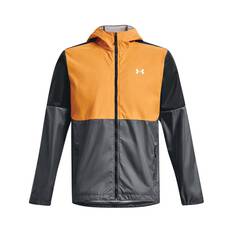 Under Armour Men's Blocked Forefront Jacket, Pitch Grey / White, bcf_hi-res
