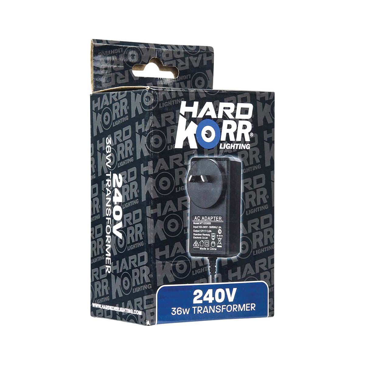 Hardkorr 240V to 12V DC Transformer 36W, , bcf_hi-res