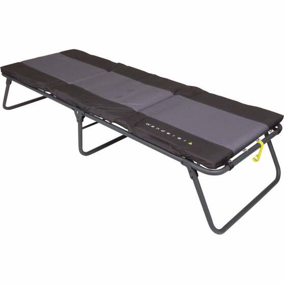 Wanderer Spring Folding Mattress Stretcher Single, , bcf_hi-res