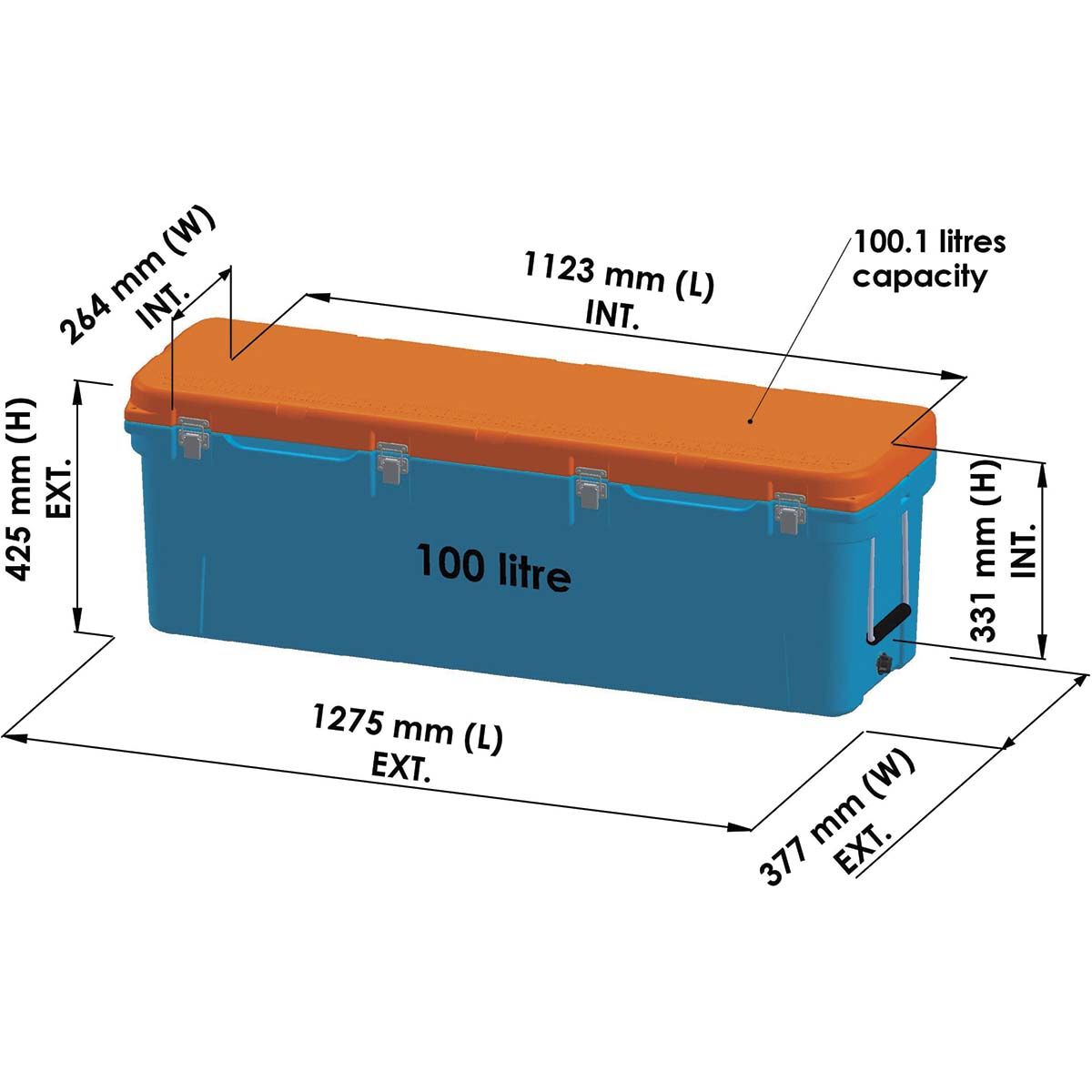 BCF 100L Fish Poly Icebox, , bcf_hi-res