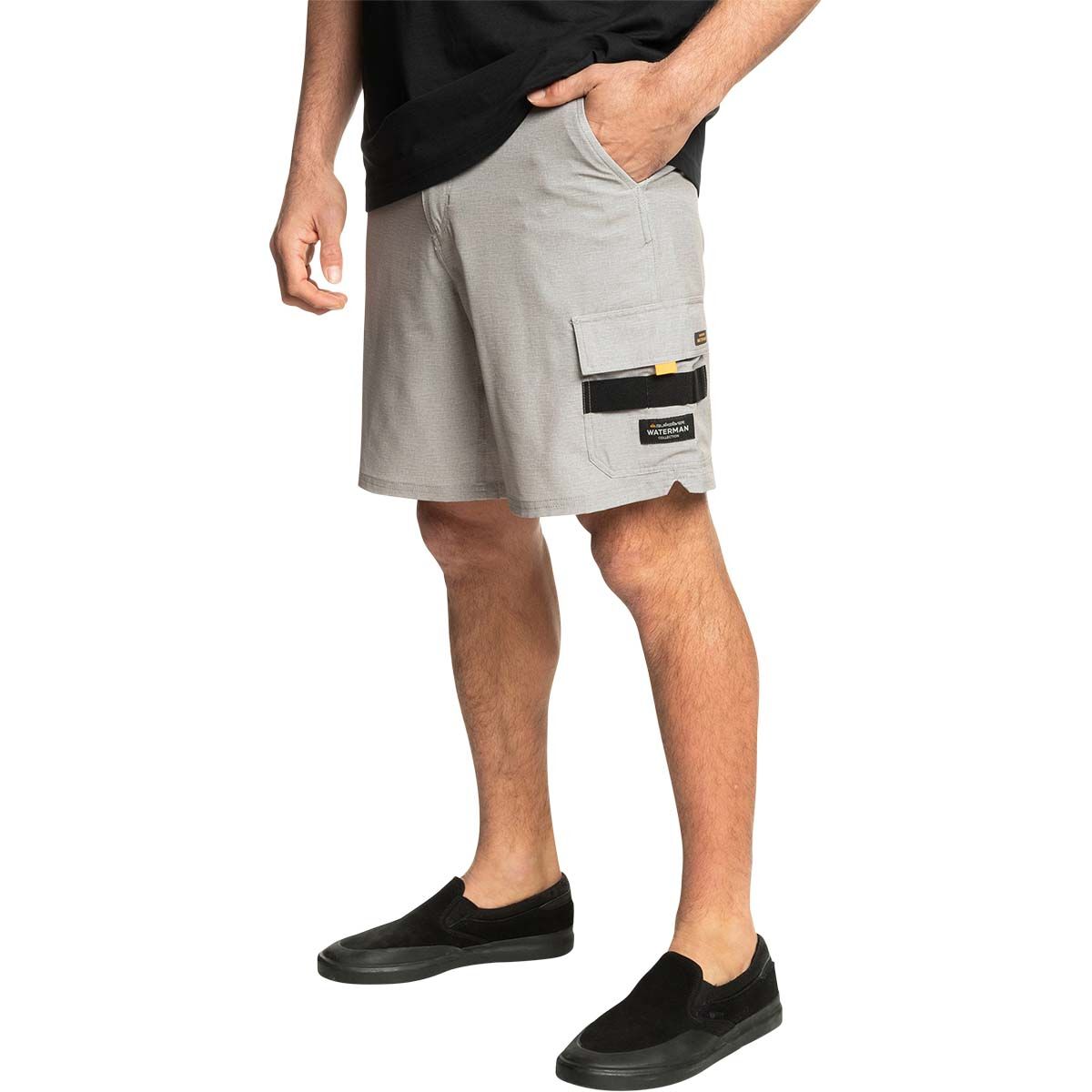 Quiksilver Azimuth Men&rsquo;s Amphibian Shorts 18in, Steeple Grey, bcf_hi-res