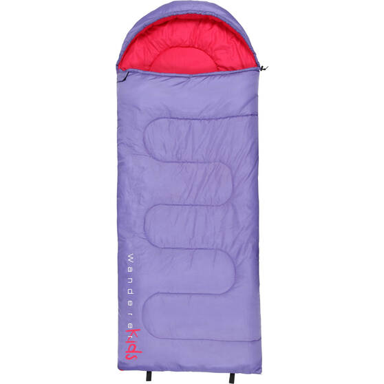 Wanderer LilFlame +10C Hooded Sleeping Bag Purple / Pink, Purple / Pink, bcf_hi-res