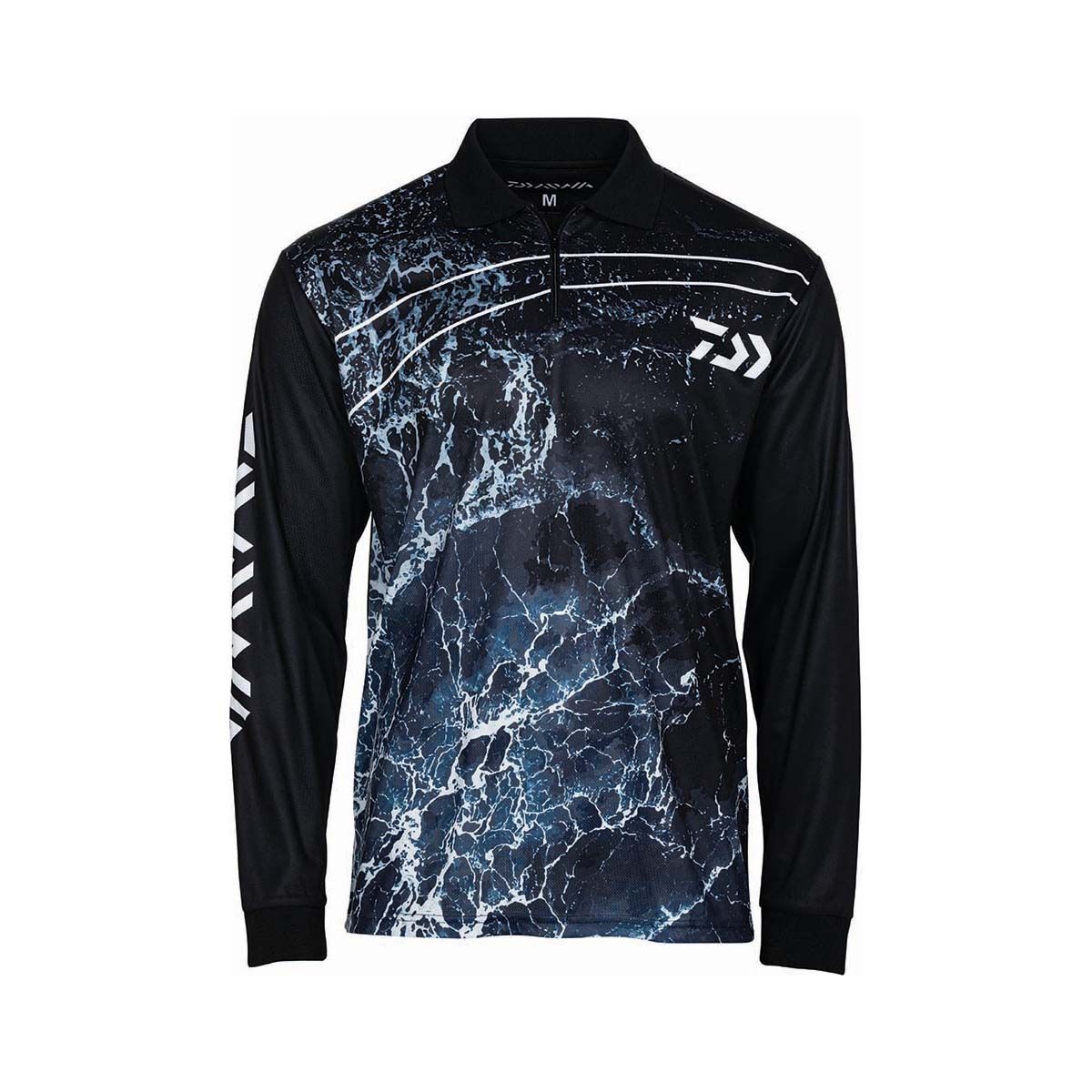 Daiwa Men's Storm Fishing Shirt Black S, Black, bcf_hi-res