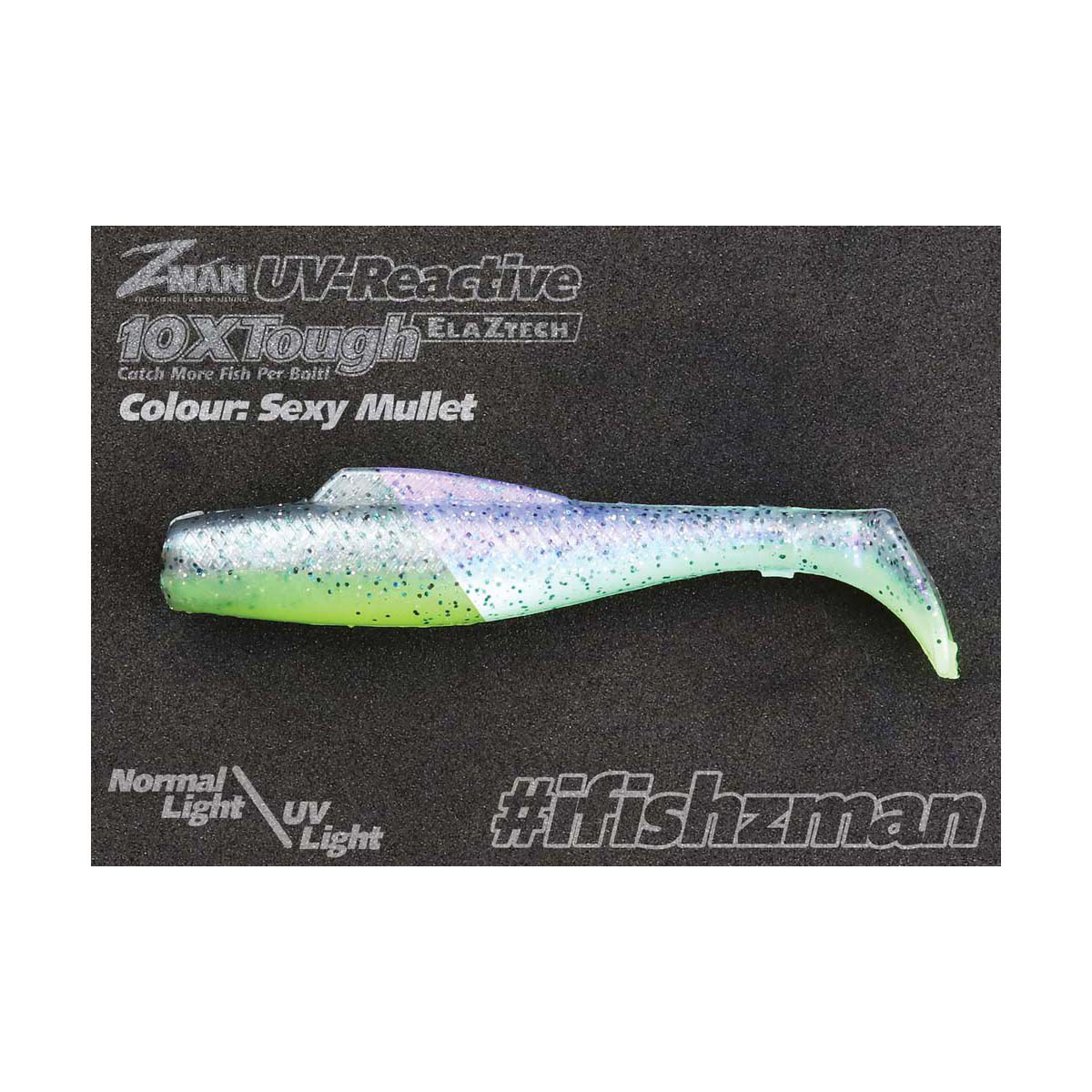 ZMan DieZel MinnowZ Soft Plastic Lure 5in 4 Pack Sexy Mullet, Sexy Mullet, bcf_hi-res