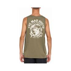 The Mad Hueys Men's Getting Hammered Muscle Tank Olive S, Olive, bcf_hi-res