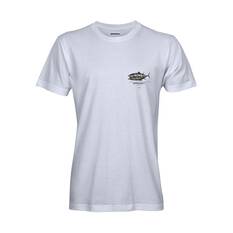 Samaki Barrell Men's Short Sleeve Tee, White, bcf_hi-res