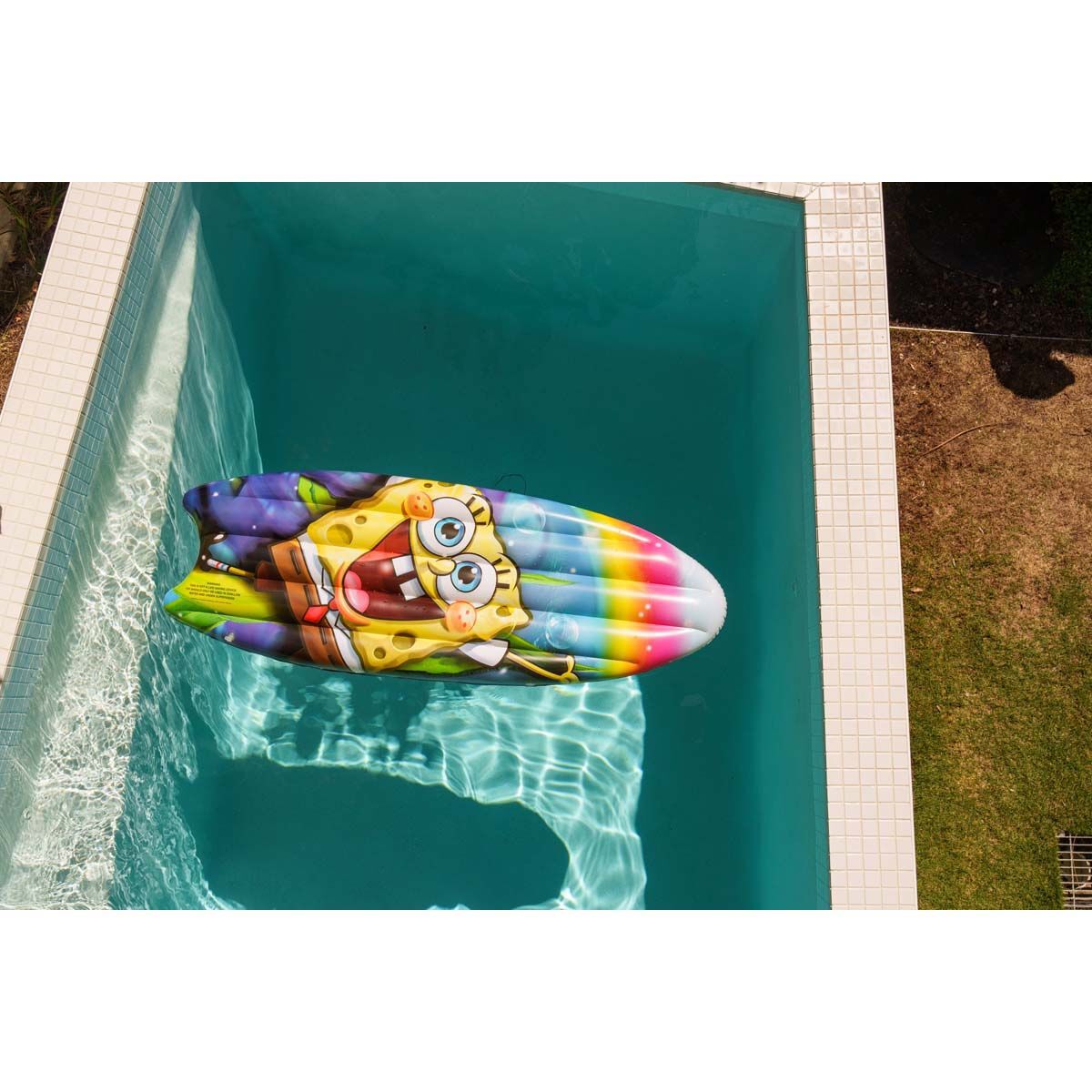 SpongeBob Surfboard Pool Inflatable, , bcf_hi-res