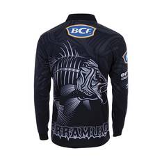 BCF Men's Barra Skeleton Fishing Shirt, Black, bcf_hi-res