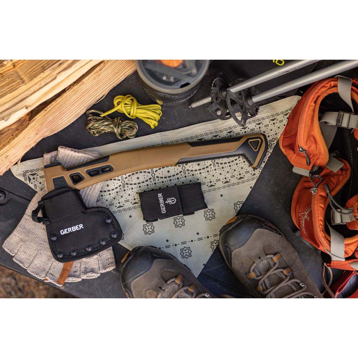 Gerber Bushcraft Hatchet Coyote, , bcf_hi-res