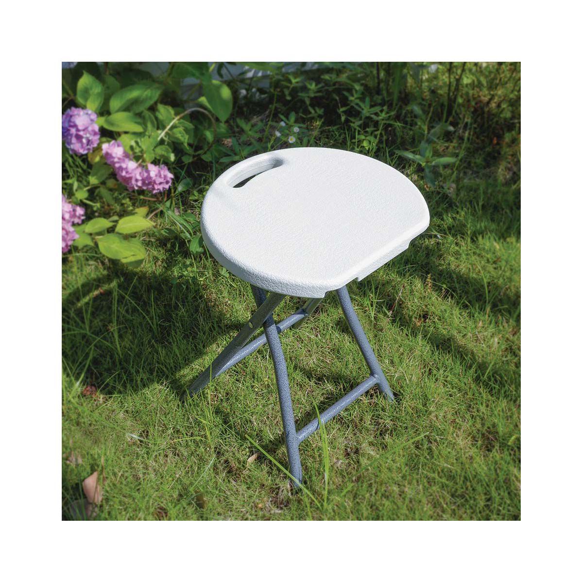 Villey Lightweight Folding Stool 120kg, , bcf_hi-res