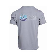 Shimano Men's Out Of Office Short Sleeve Tee Grey S, Grey, bcf_hi-res