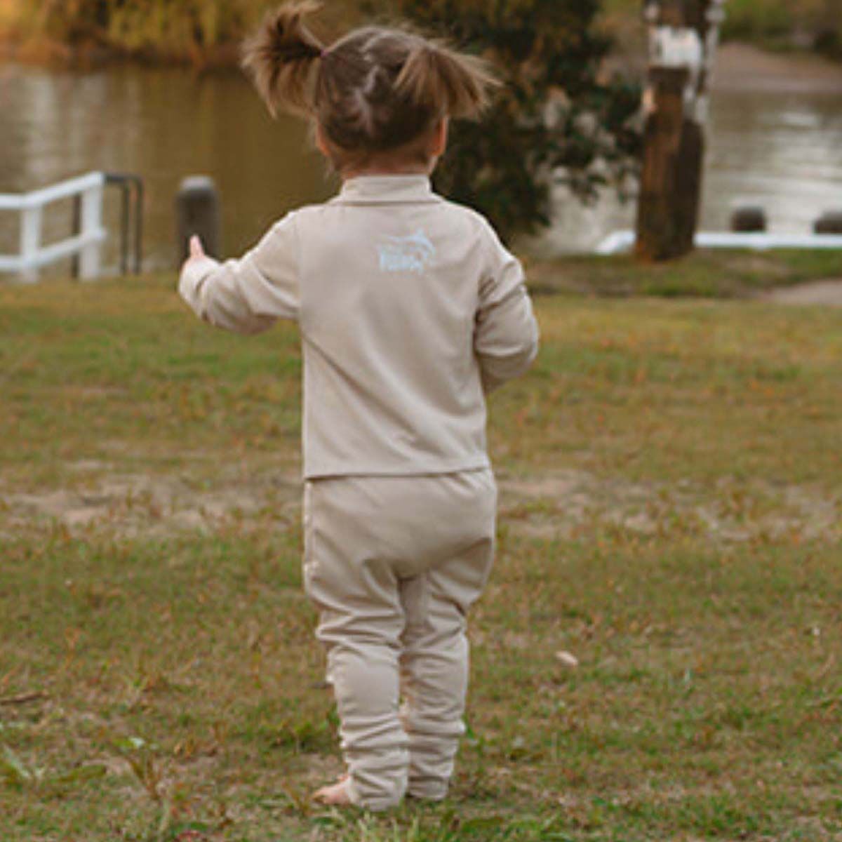 Little Fisho UV Defender Kids Onesie Light Sand Light Sand 000, Light Sand, bcf_hi-res