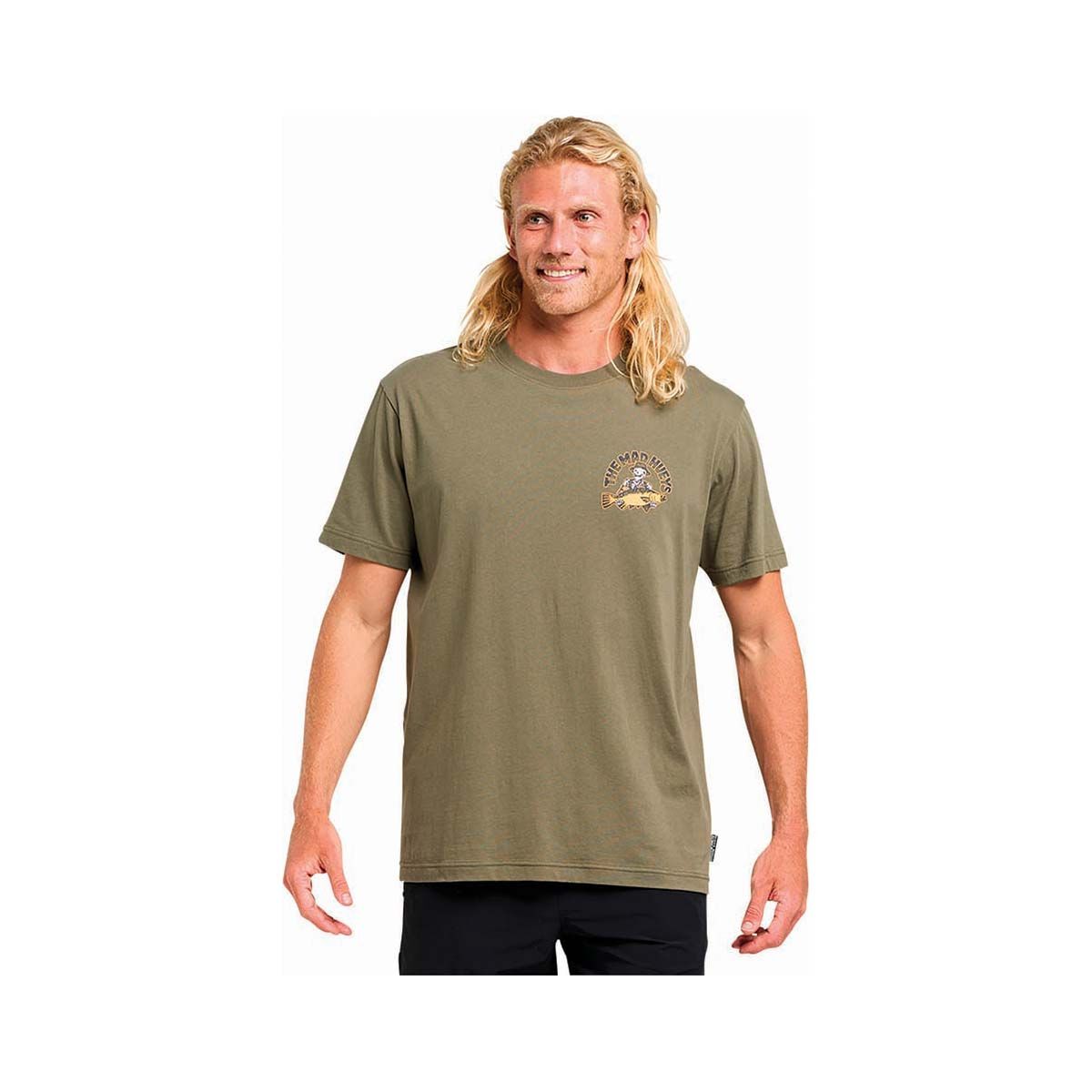 The Mad Hueys Men&rsquo;s Size Matters Short Sleeve Shirt, Olive, bcf_hi-res
