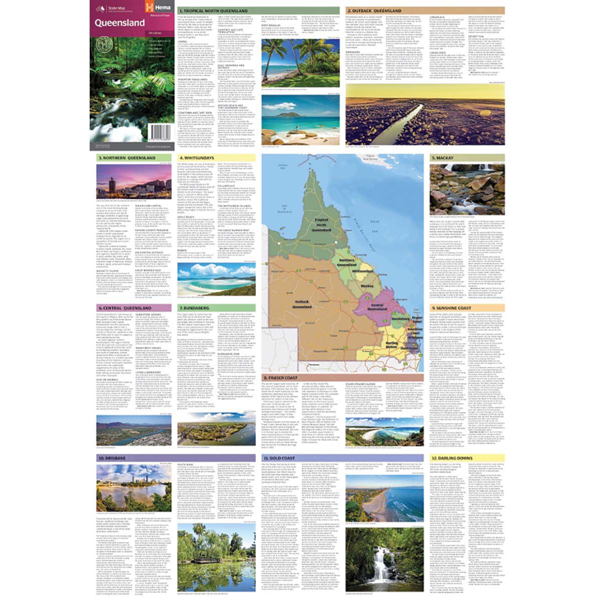HEMA Queensland State Map &ndash; 13th Edition, , bcf_hi-res