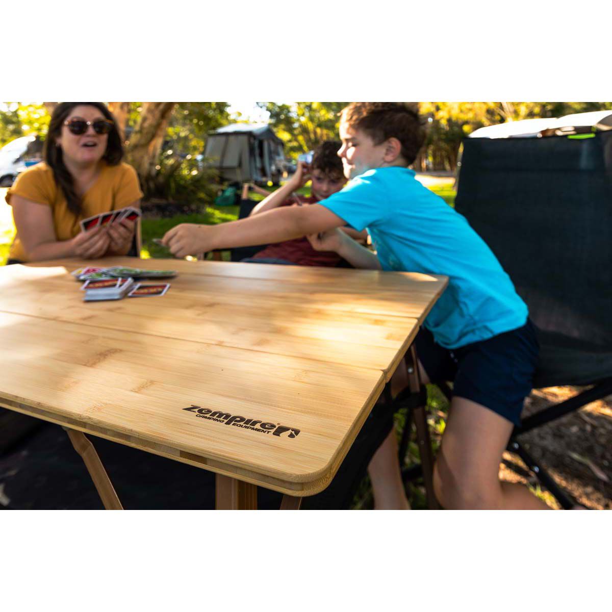 Zempire Kitpac Storage Net For Camping Table V2 – 63x35 Cm, Black, Attaches With Velcro, Mesh Sides