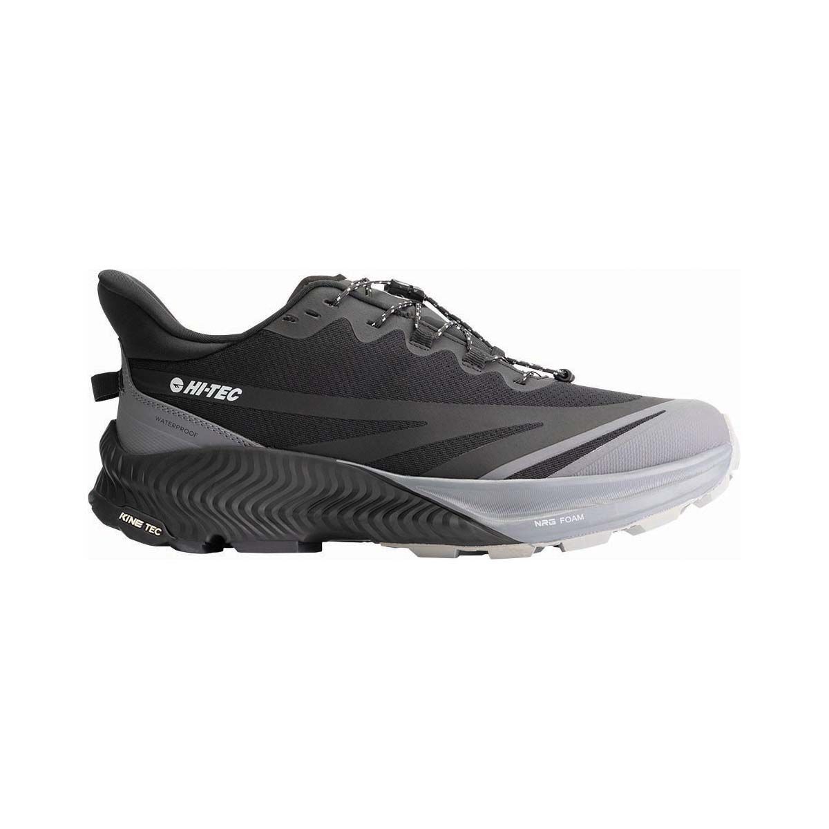 Hi-Tec Nomad Men&rsquo;s Waterproof Low Hike Shoe Black / Grey 8, Black / Grey, bcf_hi-res