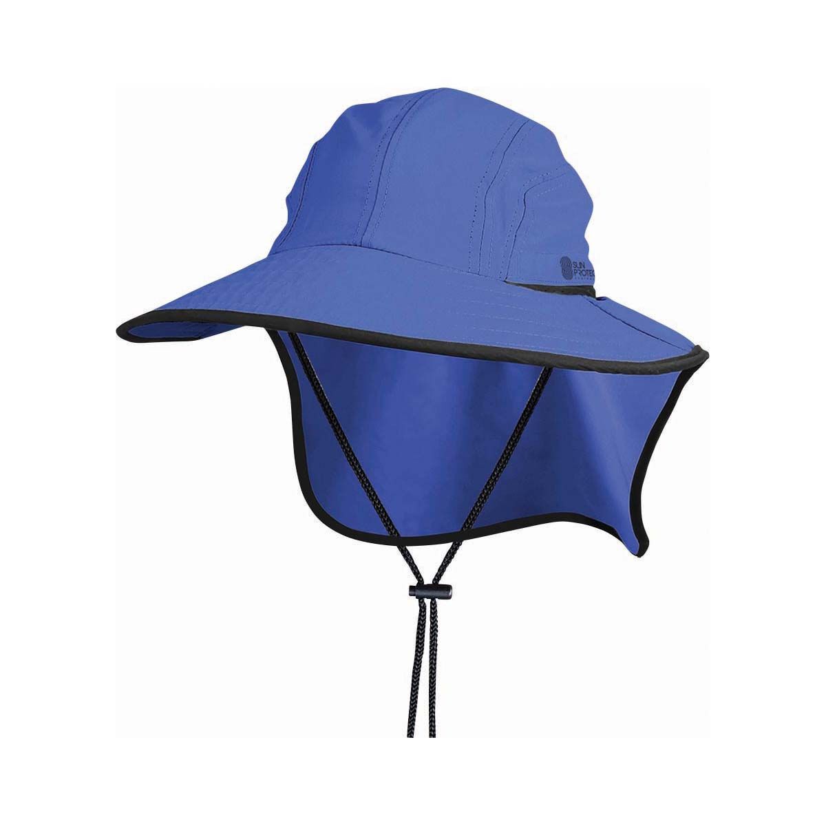 Sun Protection Australia Kids&rsquo; Flap Hat Blue OSFM, Blue, bcf_hi-res
