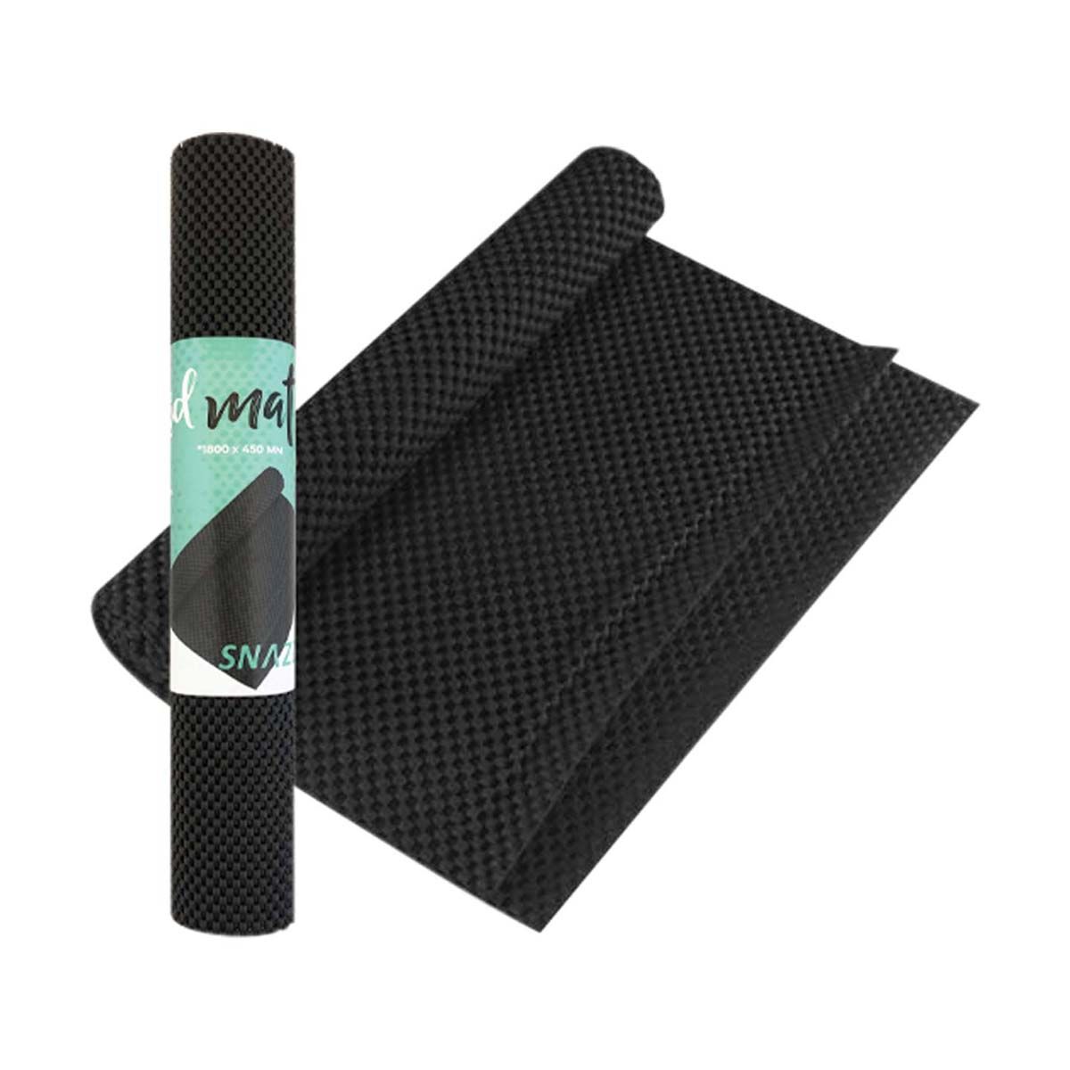 Seymours Snazzle Grip Mat 450 x 1800mm Black, Black, bcf_hi-res