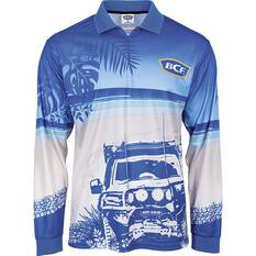 BCF Men’s Beach 4WD Fishing Shirt Blue S, Blue, bcf_hi-res