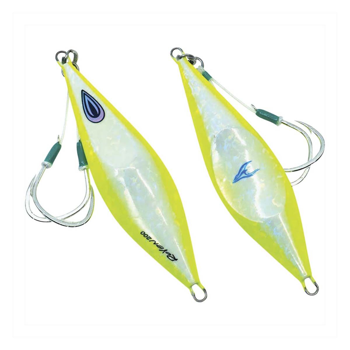 Ocean's Legacy Roven Rigged Jig Lure 160g Lemonade Glow, Lemonade Glow, bcf_hi-res