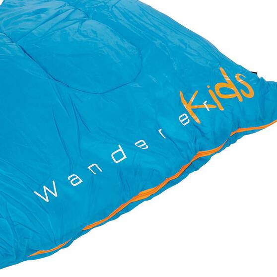 Wanderer MiniFlame 0C Hooded Sleeping Bag Blue / Orange, Blue / Orange, bcf_hi-res